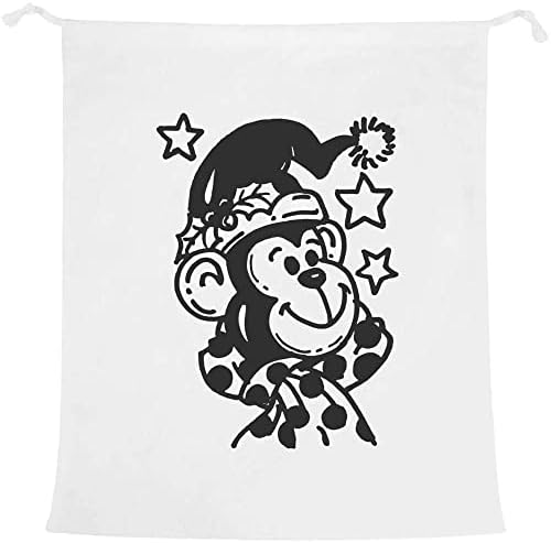 Чанта за пране/съхранение Azeeda 'Xmas Monkey' (LB00022761)