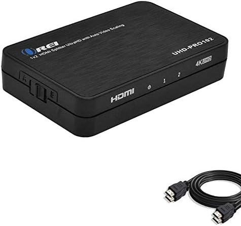 4K 1x2 HDMI копирна Машина-сплитер 2-партида 6-футовым HDMI-кабел от OREI - HDCP 2.2, 4K при 60 Hz 4: 4: 4 1080p