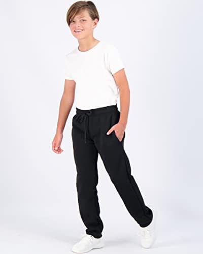 Real Essentials 3 Опаковка: Спортни панталони от руното за момчета с отворен Дъното и джобове