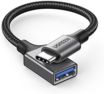 Адаптер UGREEN C USB към USB 3.1, USB Адаптер C Женски към USB мъжки, Найлон плитка, OTG кабел Type C е Съвместим