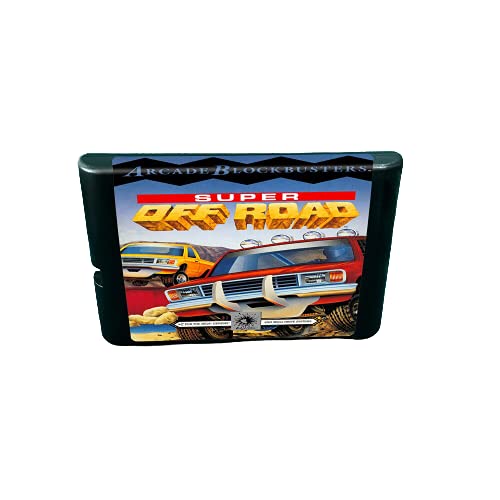 Aditi Супер Off Road - 16-битов игри касета MD конзола За MegaDrive Genesis (калъф за САЩ и ЕС)
