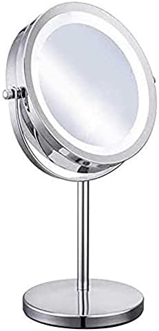 Огледало за грим KEKEYANG Козметично Огледало За грим, Десктоп Двустранно Огледало с 10-кратно Увеличение, Въртящо се на 360 ° Огледало за Баня, Козметично Огледало