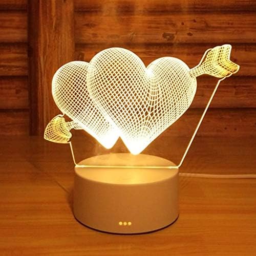10 Брой Гирлянди с Кабел, украса за Дома, 3D Акрилни USB лампа, Нощни подаръци, външен led лампа, Прозрачни