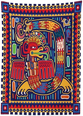 Лунна Мексико Градинска Покривка, Културен Модел, Цветни Произведения на изкуството, Абстрактна Змия в Колоритната