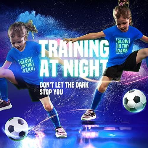 Футболни подаръци, Футболни врати с подсветка - светят в тъмното | Преносими всплывающая футболна мрежа за деца,