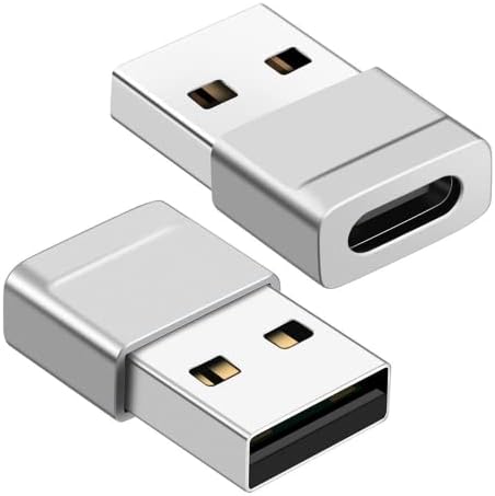 ZESR - 2 бр Адаптер C USB към USB Адаптер за зарядно устройство C USB към USB адаптер, Адаптер за зарядно блок