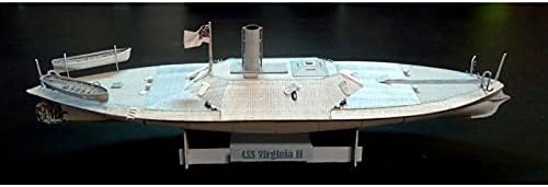 Комплект хартиени модели на линеен кораб Вирджиния II ОРЕЛ, в мащаб 1/200, 325, Военноморски флот, CSA 1864
