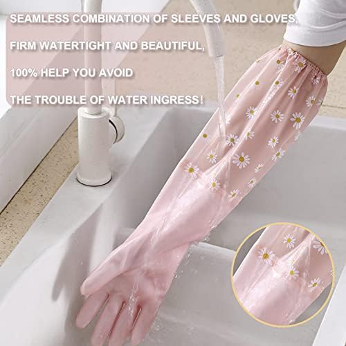 Ръкавици за миене на съдове KAQ, 6 Двойки - за Многократна употреба Гумени Ръкавици, Нескользящие Ръкавици за
