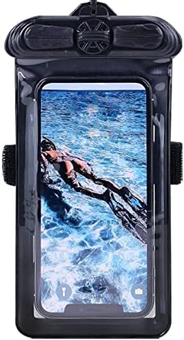 Калъф за телефон Vaxson Черно, Съвместим с водоустойчив калъф realme V23 Dry Bag [Без защитно фолио за екрана]
