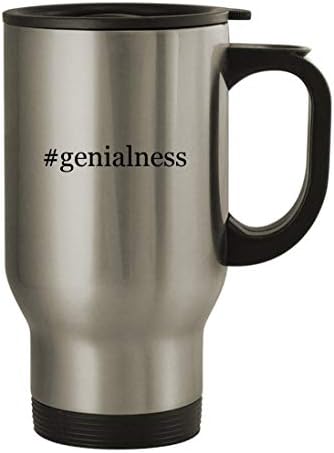 Подаръци дрънкулки genialness - Пътна Чаша От Неръждаема Стомана за 14 грама, сребрист