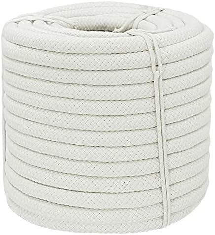 Плетени памучни въжета YUZENET (3/8 инча x 100 фута) Естествена Мека Универсална въже