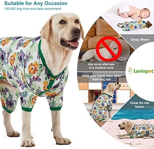 Пижами за големи кучета LovinPet: Лек Еластичен Вязаный Пуловер, Пижами за големи породи, Принт под формата