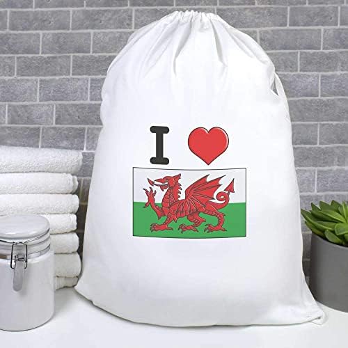Чанта за дрехи /измиване /за Съхранение на Azeeda 'I Love Wales' (LB00022177)