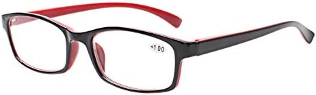 NORPERWIS Очила за четене, 5 двойки качествени очила за четене на пружинном панта, Реколта Очила за четене за мъже и жени (5 опаковки с различни цветове, 2,50)