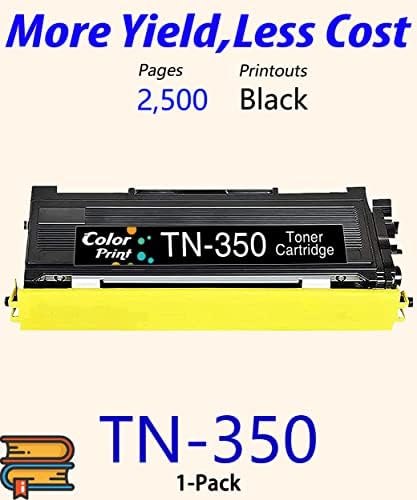 Подмяна на касетата с тонер ColorPrint TN350, съвместим с 1 опаковка, за Brother TN-TN 350 350 за принтер Intellifax
