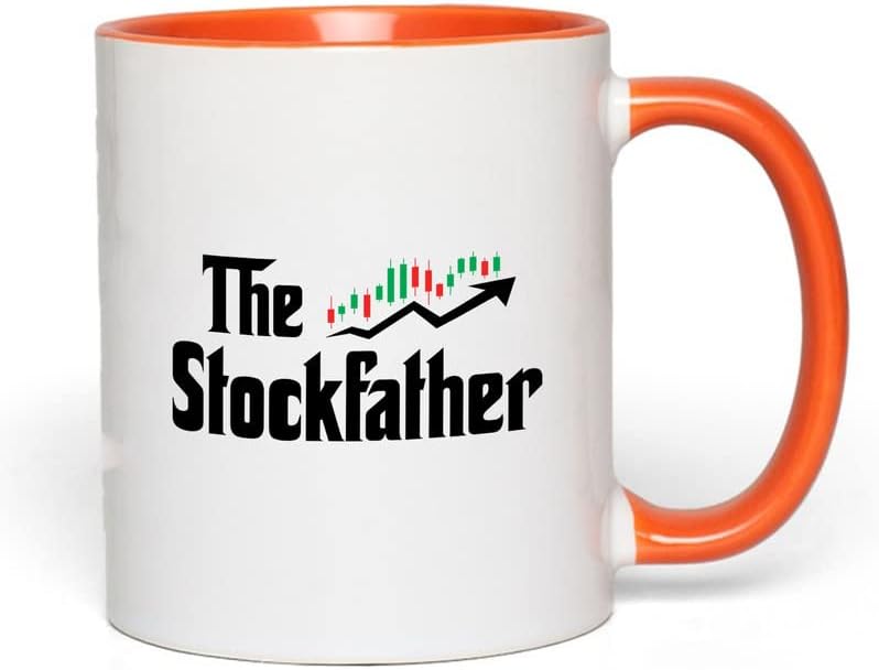 Flairy Land Stock Trader Двуцветен Зелен Кафеена Чаша 11 грама - The Stockfather - Забавни Инвестиционни Брокери