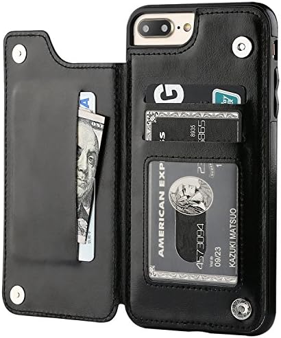 Чанта-портфейл OT ONETOP за iPhone 7 Plus за iPhone 8 Plus с държач за карти, поставка за карти от изкуствена