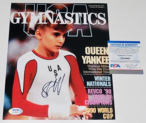 Снимка на Шанън Милър с автограф 8x10 (Златната гимнастичка САЩ, 1996 г.) - Psa Dna! - Олимпийските Снимки с