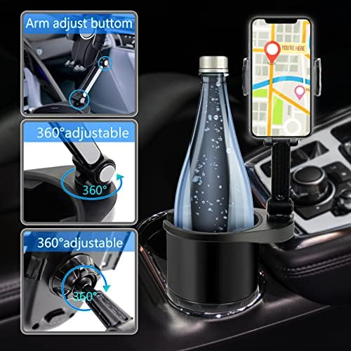 Автомобилна поставка за чаши Aoisva Планина за телефон, Регулируема основа с завъртане на 360 ° Универсална