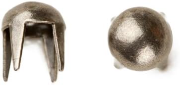 1003 Перлена корона за нокти с дълго стъбло, Размер 16, Масивна-Месинг, покритие на colonial никел, 600 броя