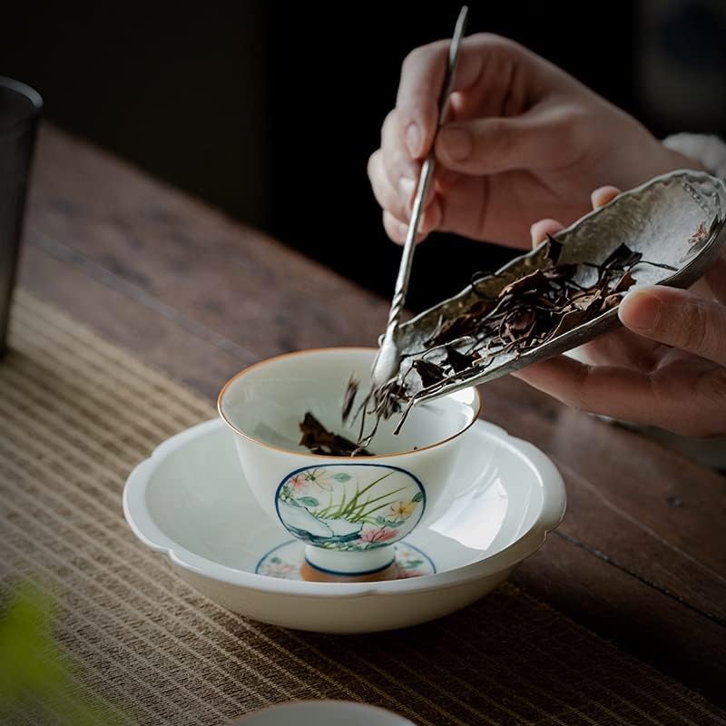 YXBDN 7 бр./компл., Ръчно рисувани Цветя Керамични Домакински Чай, Китайска Чаена Церемония, Аксесоари За Чай