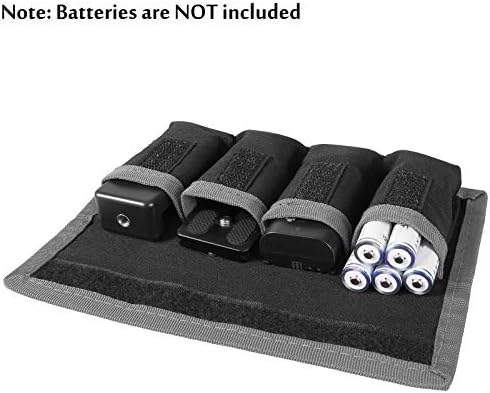 Meking, 2 броя, калъф за батерии DSLR, чанта за съхранение (4 джоба) за батерии AA/AAA и LP-E6, LP-E8, LP-E10,