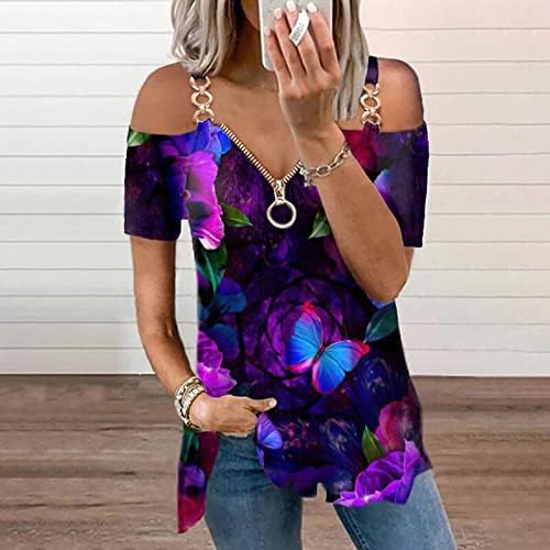 Yubnlvae / Модни Ежедневни Блузи с кръгло деколте и Дълъг Ръкав за жени, Леки Летни Блузи Големи Размери с равен