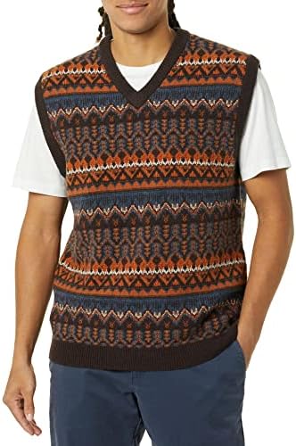 Мъжка жилетка-пуловер от вълна от овце Essentials