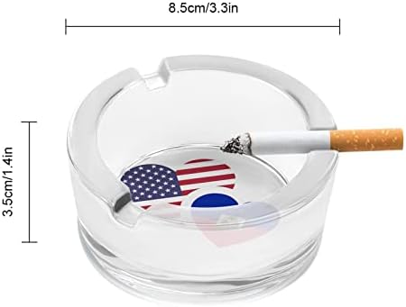 Хаити Флаг на САЩ Пепелник За Пушачи Стъклена Цигара, Пепелник За Пури, Изработен По Поръчка Титуляр За Пушач през Цялата Калъф
