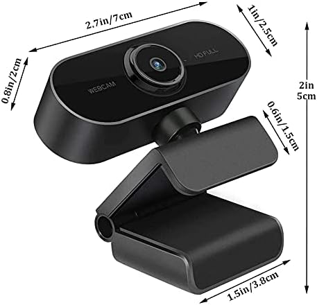Уеб-камера 1080P HD с Вграден микрофон за КОМПЮТЪР, настолен компютър, лаптоп, Щепсела и да играе USB Уеб камера