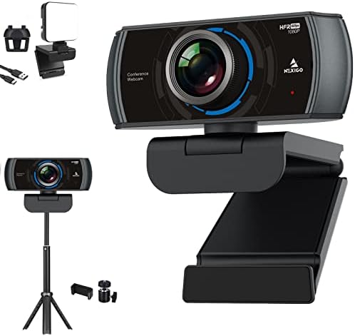 Комплекти уеб камери NexiGo 60 кадъра в секунда, 1080P, уеб камера N980P HD с микрофон, Широка 120 градуса,