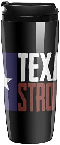 Texas стабилна Пластмасова Кафеена чаша с капак, Дизайн с двойна Изолация на Стените, Удобна поставка за Чаши