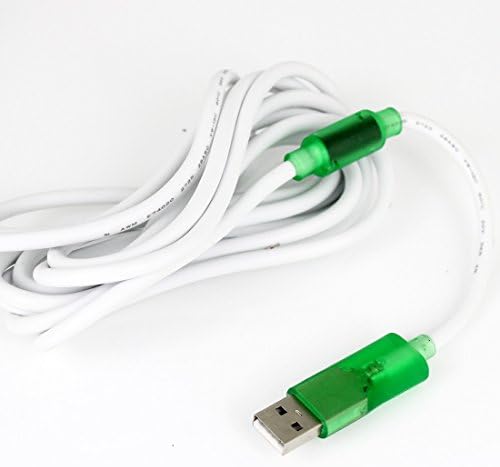 Кабелен Геймпад контролер Joypad USB за Xbox 360 Прозрачен Зелен