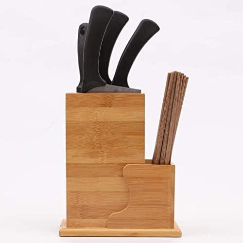 Дървена Универсален Ножевой Блок Без Нож Нескользящий Кухненски Нож Притежателя Полк Рафтове За Съхранение на