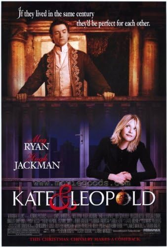 Кейт и Леополд 27 x 40 D / S Оригинален Плакат на филма На Един Лист Хю Джакман Мег Райън