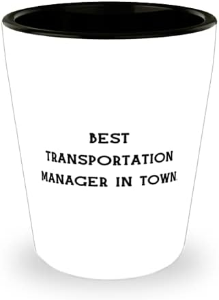 Най-добрият мениджър на транспорта в града. Чаша за мениджър на транспортиране, Мотивационен мениджър на Транспортиране-Керамична