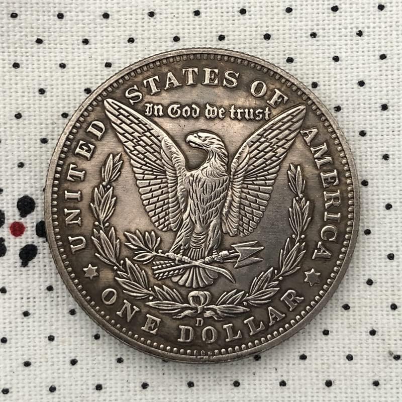 38 ММ Антични Сребро Доларова Монета на САЩ Morgan Tramp Монета 1921D Колекция Занаяти 20