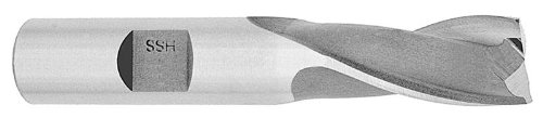 Торцевая fresa Пробийте America 1-1/2 X 1 От Бързорежеща стомана с 2 отводнителни Канали с един край, серия