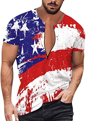 Мъжки Ризи Поло с Мускулите, Удобна Тениска с Американския Флаг, Свободно Намаляване, Мъжки Ризи с къси ръкави,