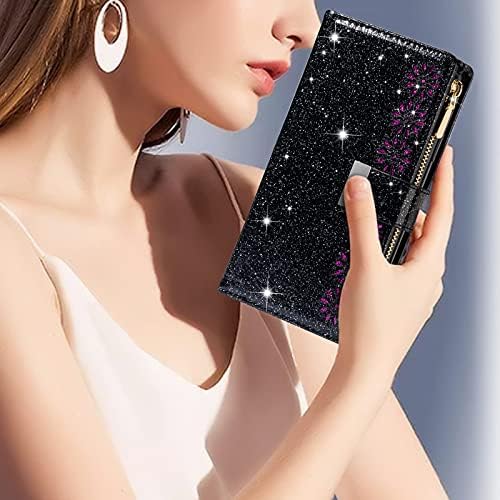 за Samsung Galaxy Z Fold 3 Калъф 5G (2021) Galaxy Z Fold 3 Калъфи-Кожени портфейли Слот за карта с цип, флип-надолу