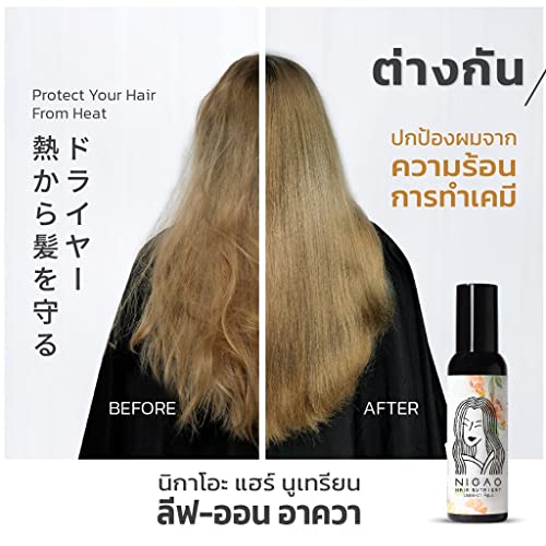 DOK MAI Опаковка от 2 спрейове за коса, балсам за коса, Nigao Hair Nutrient Leave-on Aqua /Крем Nigao Hair Nutrient