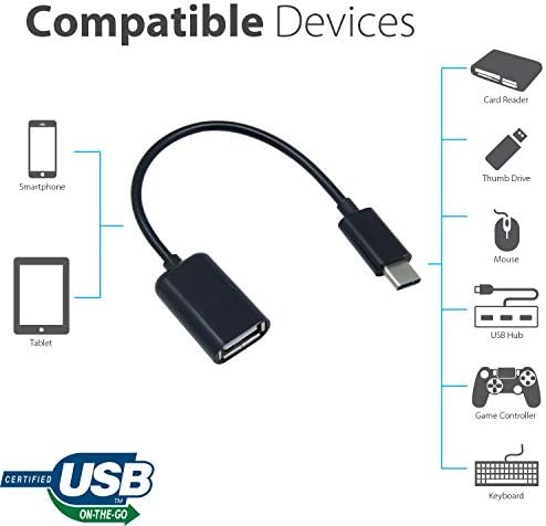 Адаптер за USB OTG-C 3.0, съвместим с вашия LG 15Z95N-G. AAC6U1, осигурява бърз, доказан и многофункционално