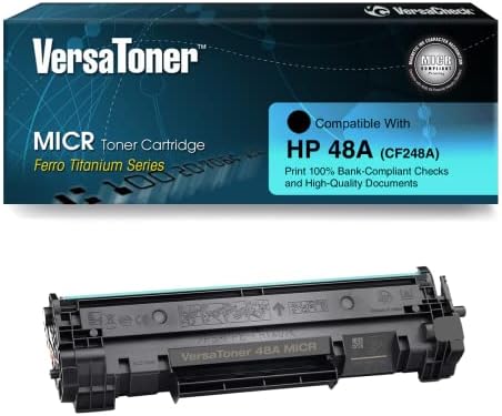 Касета с тонер VersaToner - 48A (CF248A) MICR за печат проверки - Съвместима с принтери VersaCheck HP M15 MX,
