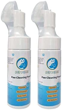 Пет Perks Paw Cleaner 2 Опаковки, Препарат за почистване на Лапите на Кучета и Котки, Безводен Шампоан, Четка
