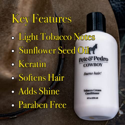 Комплект за грижа за косата Pete & Pedro COWBOY & CLEAN | Тютюнев Крем-Балсам и Шампоан с масло от чаено дърво