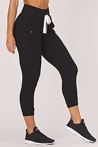 Черни са Много Меки и Удобни Спортни Панталони Glyder Comfort 7-8 за бягане