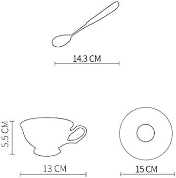 GPPZM Кафе набор от камелия, английски порцелан чай, Керамична саксия, Сметана, Сахарница, чайникът, чашата