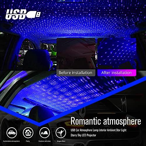 USB Звезден Проектор-лека нощ, Регулируеми Романтични Вътрешни Автомобилни осветителни Тела за Спалнята, на