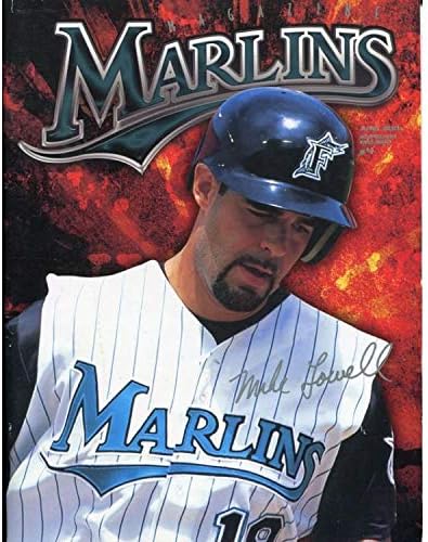 Списание Марлини с автограф на Майк Лоуъл - Списания MLB с автограф