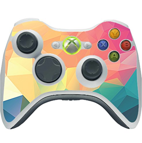 Пастелно Дъгата Полигональный Дизайн на Винил Стикер Стикер на Кожата от egeek amz за Безжичен контролер Xbox